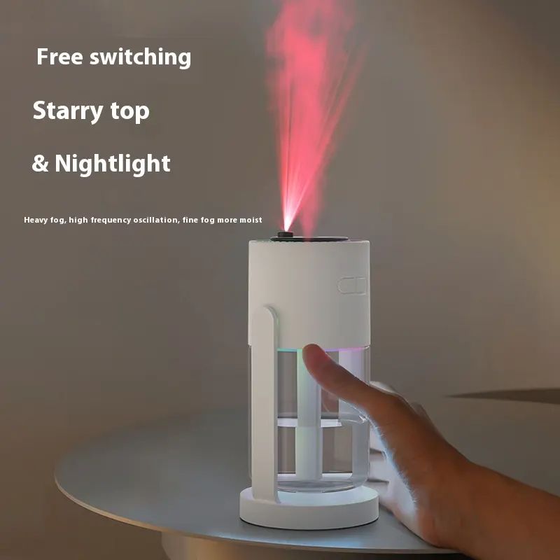 Romantic Starry Sky Lamp Humidifiers Aroma Diffuser For Room Usb Electric Mini Air Cooler Cotton Filter Diffuser Ultrasonic Air Humidifier Essential Oil Diffuser Car Purifier Aroma Anion Mist Maker