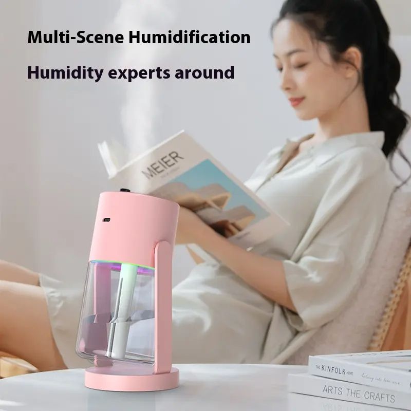 Romantic Starry Sky Lamp Humidifiers Aroma Diffuser For Room Usb Electric Mini Air Cooler Cotton Filter Diffuser Ultrasonic Air Humidifier Essential Oil Diffuser Car Purifier Aroma Anion Mist Maker