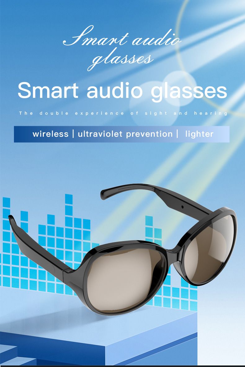 2025 New Smart Glasses Men Women bluetooth wireless sunglasses Touch wireless headphone smart sunglasses anti-glare TWS Anti-Blu-ray Stereo music player headset