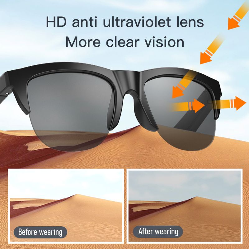 Smart Glasses 2025 New Men Women bluetooth wireless sunglasses F06 Touch wireless headphone smart sunglasses anti-glare TWS Anti-Blu-ray Stereo music player headset Dual Speaker Wireless Earphone