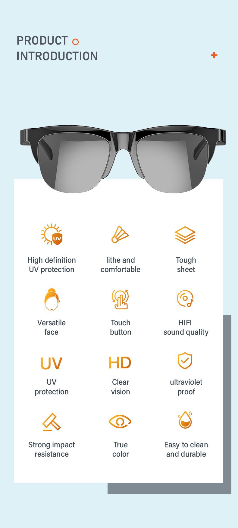 Smart Glasses 2025 New Men Women bluetooth wireless sunglasses F06 Touch wireless headphone smart sunglasses anti-glare TWS Anti-Blu-ray Stereo music player headset Dual Speaker Wireless Earphone