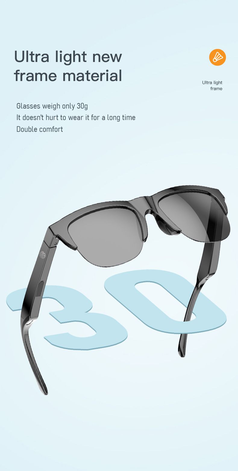 Smart Glasses 2025 New Men Women bluetooth wireless sunglasses F06 Touch wireless headphone smart sunglasses anti-glare TWS Anti-Blu-ray Stereo music player headset Dual Speaker Wireless Earphone