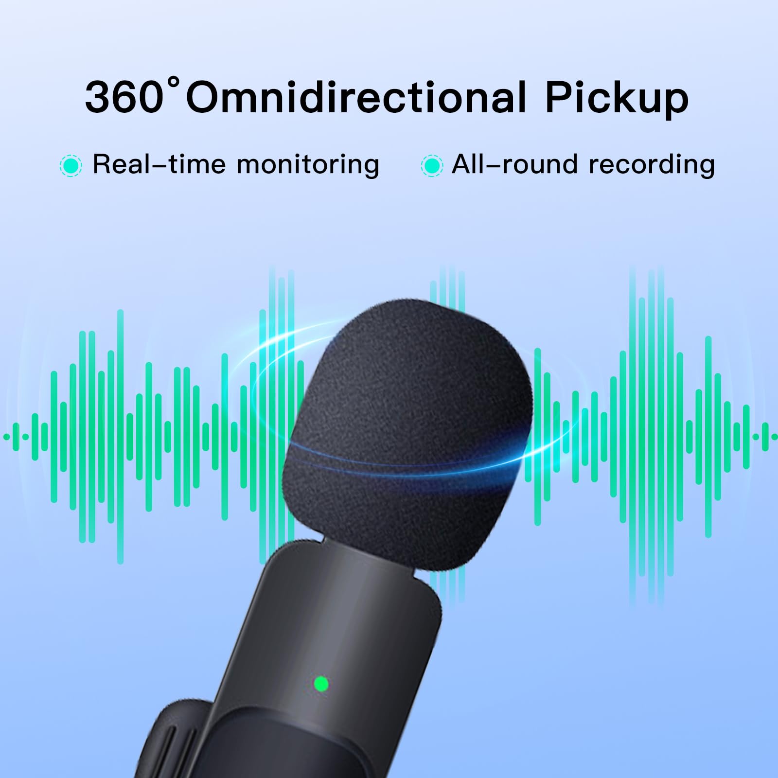 K9 Type-C Wireless Bluetooth Lavalier Microphones Portable Audio Video Recording Mini Mic for Phone Live Broadcast Gaming Mic Wireless Microfone for TIKTOK Youtube FacebookGame Photo Video Accessories