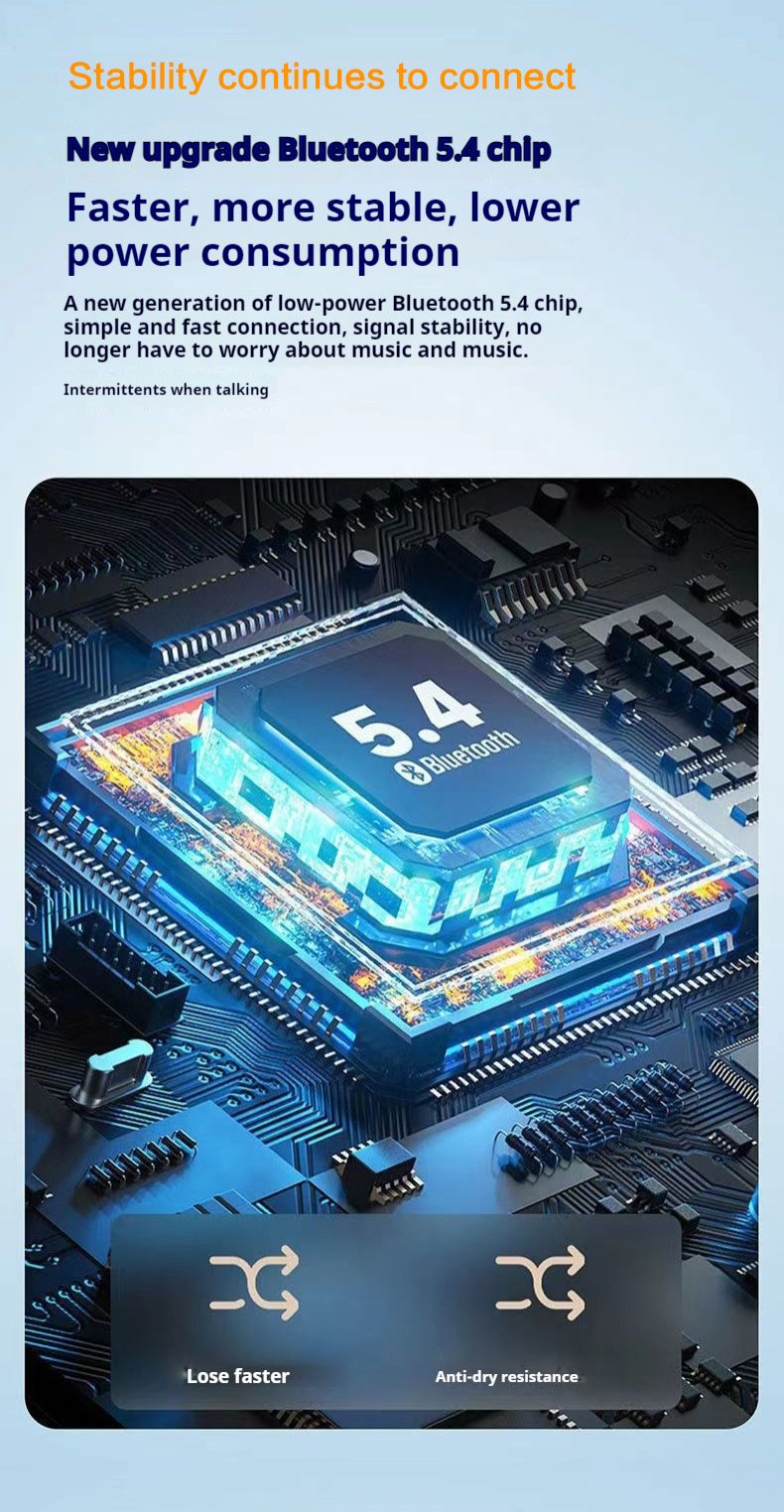 New style neck hanging bluetooth headset sports karaoke super long standby super large digital display LED display stereo HIFI headphones sports noise reduction headphoneseadset