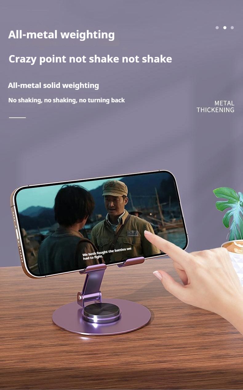 Universal Desktop Mobile Phone Holder Stand For Phone/Pad/tablet Metal desktop mobile phone holder aluminum alloy folding mobile phone holder Live broadcast/TV series