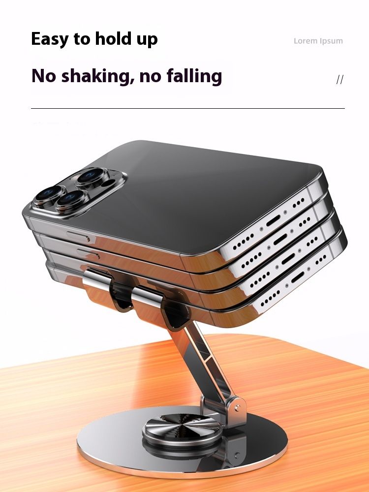 Universal Desktop Mobile Phone Holder Stand For Phone/Pad/tablet Metal desktop mobile phone holder aluminum alloy folding mobile phone holder Live broadcast/TV series