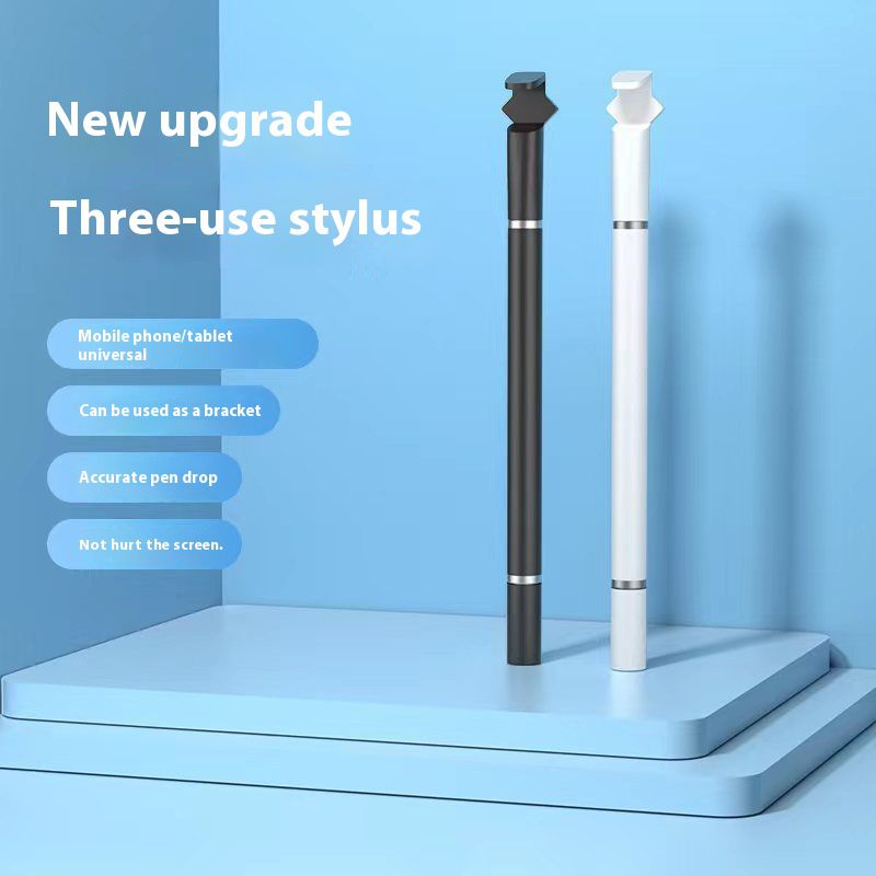 Dual-use three-in-one capacitive pen disc stylus mobile phone tablet universal stylus