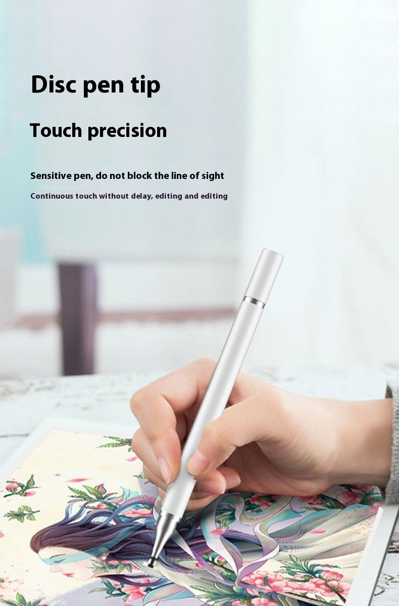 Dual-use three-in-one capacitive pen disc stylus mobile phone tablet universal stylus