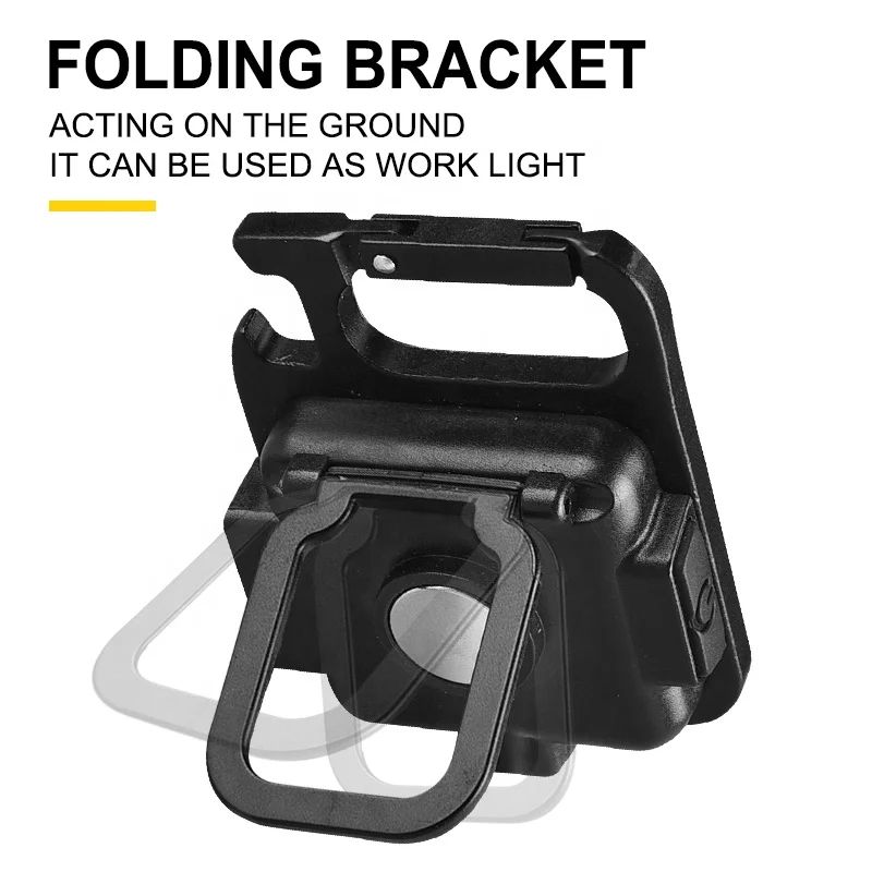 Portable work light mini multi-function keychain light COB charging outdoor camping emergency strong light small flashlight USB rechargeable indoor desktop lighting