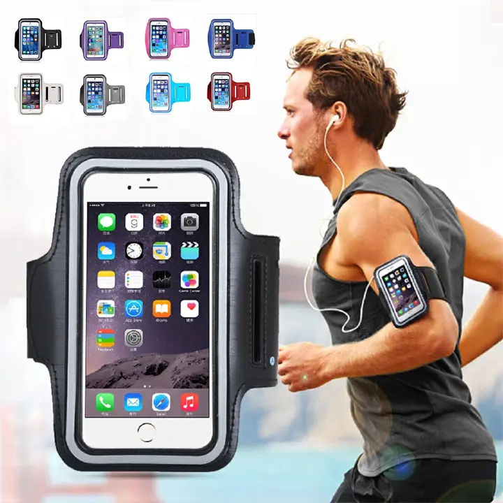 Universal 6.5'' Sports Running Fitness Cycling Waterproof Arm Band Mobile Phone Bag Case Cover Holder Transparent Mobile Phone Storage Bag Mobile Accessories Available For All Mobile Phones