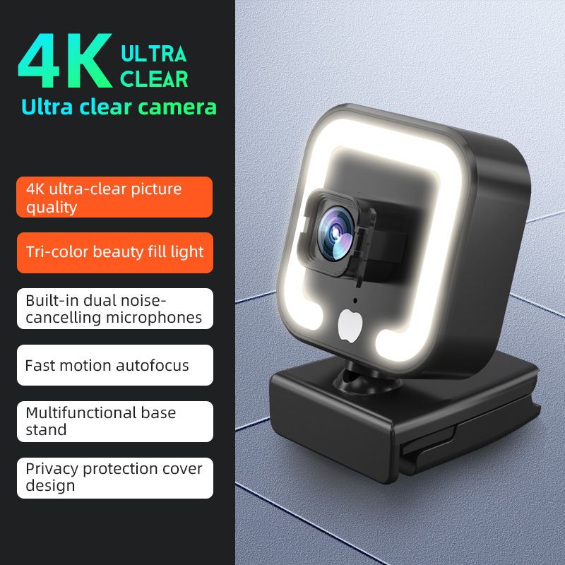 Beauty auto focus 1080P computer camera HD network USB live webcam2k free driver
