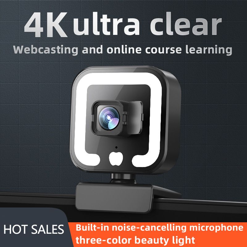 Beauty auto focus 1080P computer camera HD network USB live webcam2k free driver