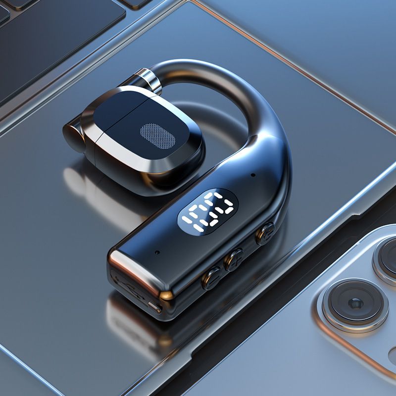 Bluetooth Earphone New Universal For Left And Right Ears Bluetooth Earpods Wireless Super Long Battery Life Single Ear Open Non-In-Ear Rotating OWS Ear Hook Mobile Accessories for iOS Android Phones