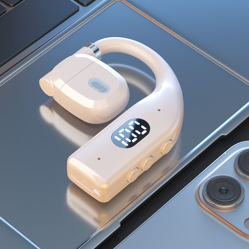 Bluetooth Earphone New Universal For Left And Right Ears Bluetooth Earpods Wireless Super Long Battery Life Single Ear Open Non-In-Ear Rotating OWS Ear Hook Mobile Accessories for iOS Android Phones