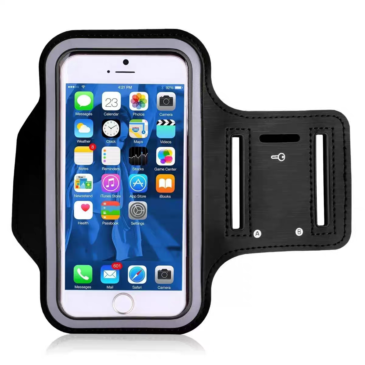 Universal 6.5'' Sports Running Fitness Cycling Waterproof Arm Band Mobile Phone Bag Case Cover Holder Transparent Mobile Phone Storage Bag Mobile Accessories Available For All Mobile Phones