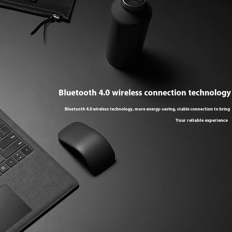 Bluetooth Folding Wireless Mouse Foldable Arc Touch Mini Mice Ergonomic Utra Thin Silent Gamer Mause For Microsoft Laptop PC Mac