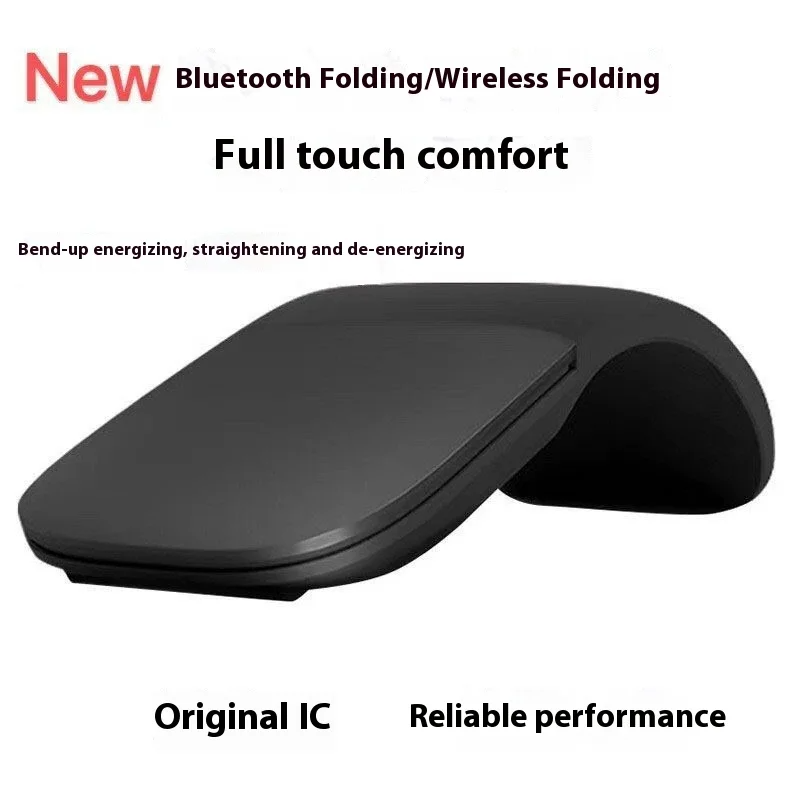 Bluetooth Folding Wireless Mouse Foldable Arc Touch Mini Mice Ergonomic Utra Thin Silent Gamer Mause For Microsoft Laptop PC Mac