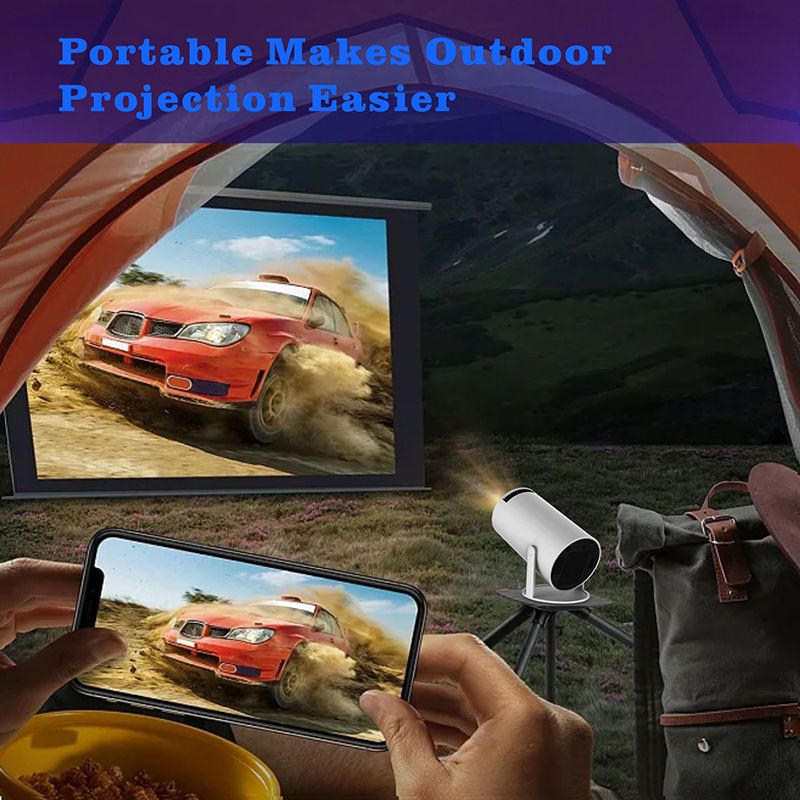 2024 Newest HY300pro Smart Android 11 Dual wifi Home Theater Projector Portable HD Proyector Mini 4k video projectors
