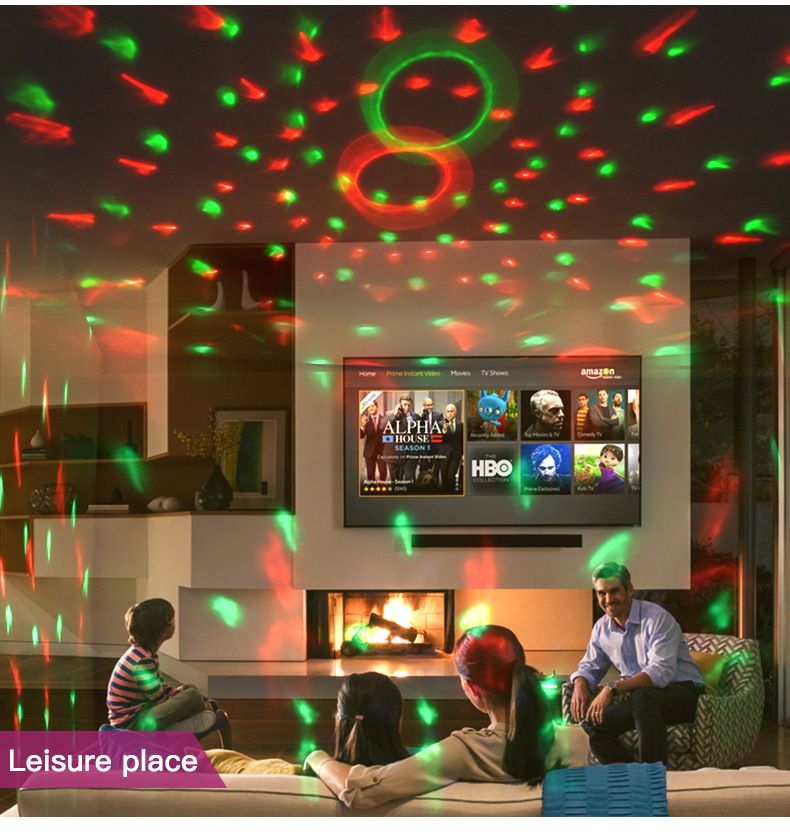 Colorful crystal magic ball USB music night light KTV colorful Bluetooth speaker stage light Christmas projection light