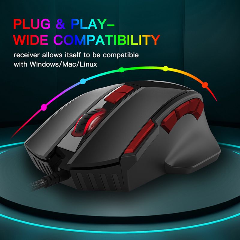 Wireless Charging Bluetooth Optical Mouse Dual Mode 10-Key Silent Gaming Mouse Suitable for Office Mouse