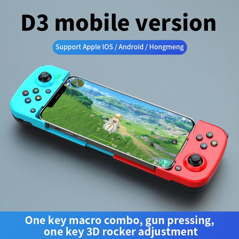 D3 Wireless BT 5.0 Stretchable Gamepad For Mobile Phone Android IOS Devices Retractable Joystick for PC Video Game Controller
