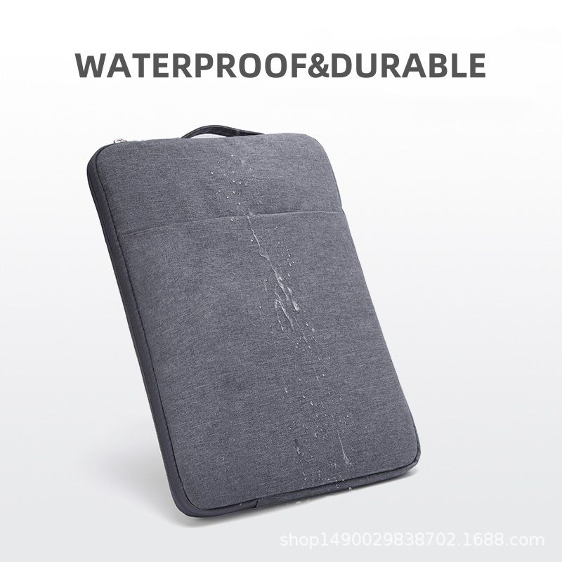 New style solid color simple laptop computer liner bag anti-scratch waterproof large capacity thick wear-resistant laptop liner bag