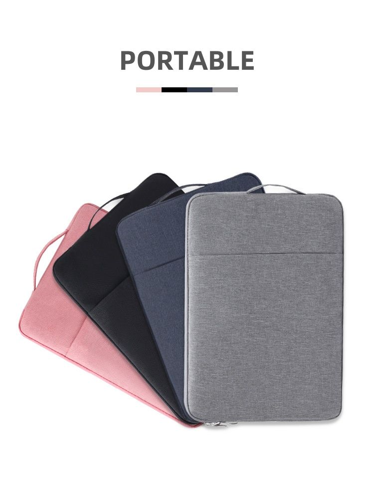 New style solid color simple laptop computer liner bag anti-scratch waterproof large capacity thick wear-resistant laptop liner bag