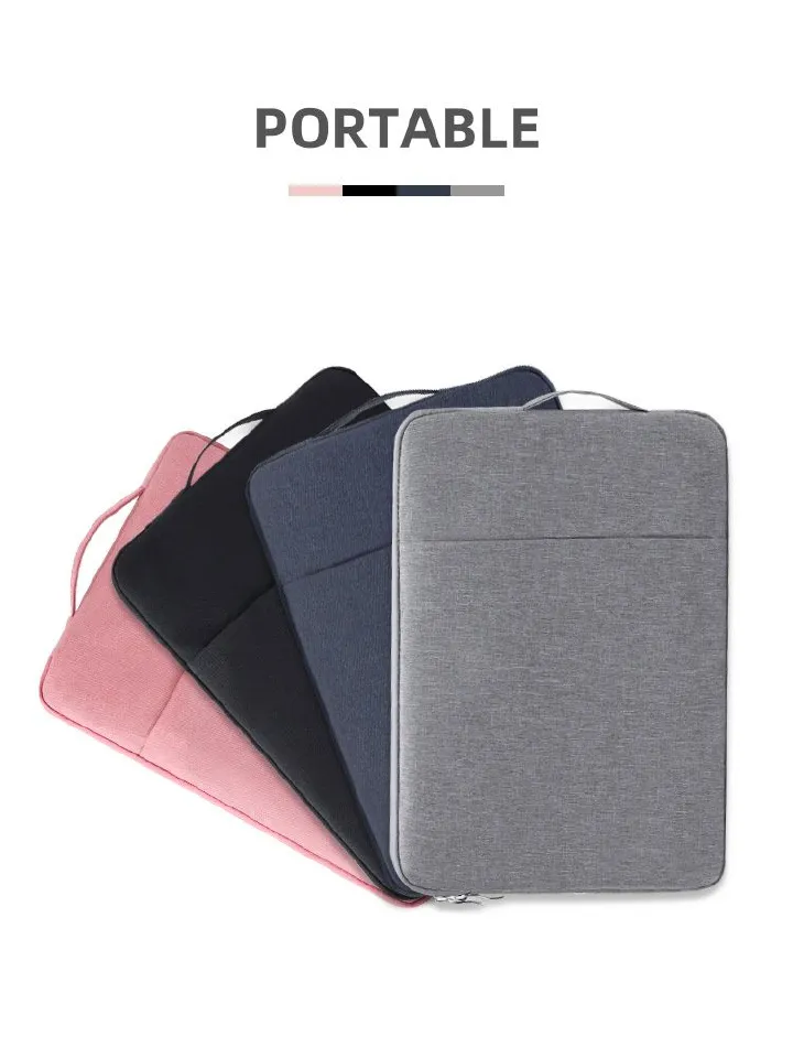 New style solid color simple laptop computer liner bag anti-scratch waterproof large capacity thick wear-resistant laptop liner bag