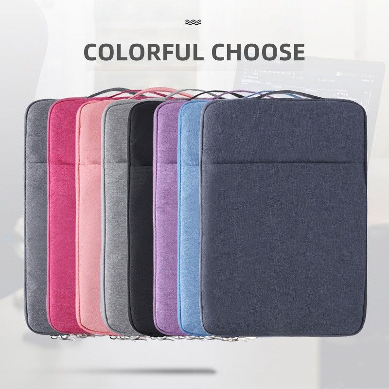 New style solid color simple laptop computer liner bag anti-scratch waterproof large capacity thick wear-resistant laptop liner bag