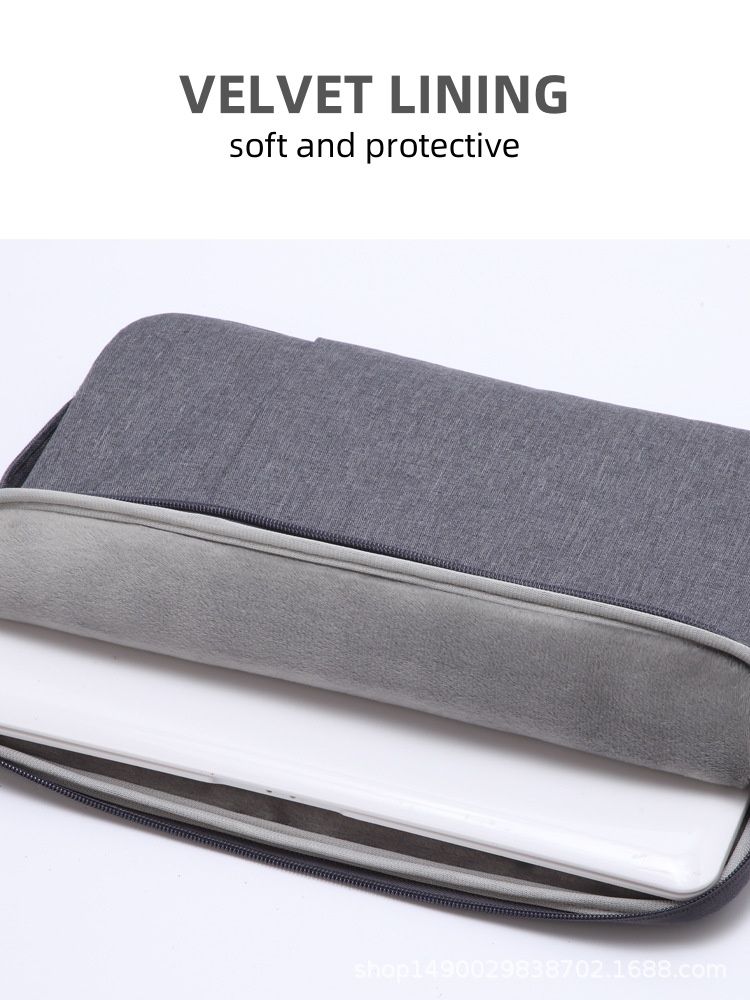 New style solid color simple laptop computer liner bag anti-scratch waterproof large capacity thick wear-resistant laptop liner bag