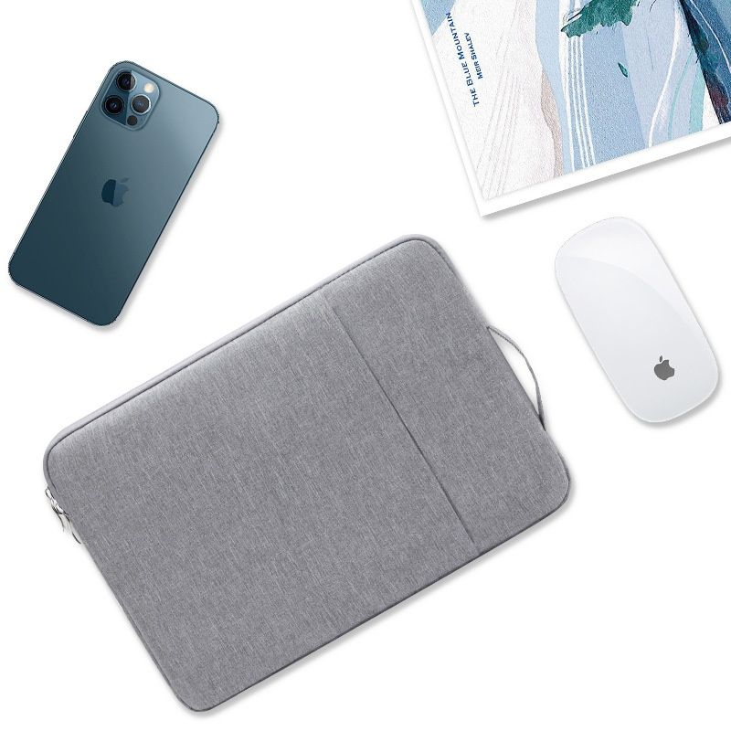 New style solid color simple laptop computer liner bag anti-scratch waterproof large capacity thick wear-resistant laptop liner bag