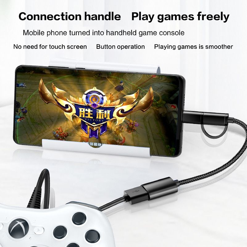 2 In 1 OTG Adapters Multi-port Adapter Cable Android Type-C  Cable USB Flash Drive Suitable For Mobile Phones, Computers And TabletsMobile Phone Adapter USB 3.0 Adapter USB Data Cable