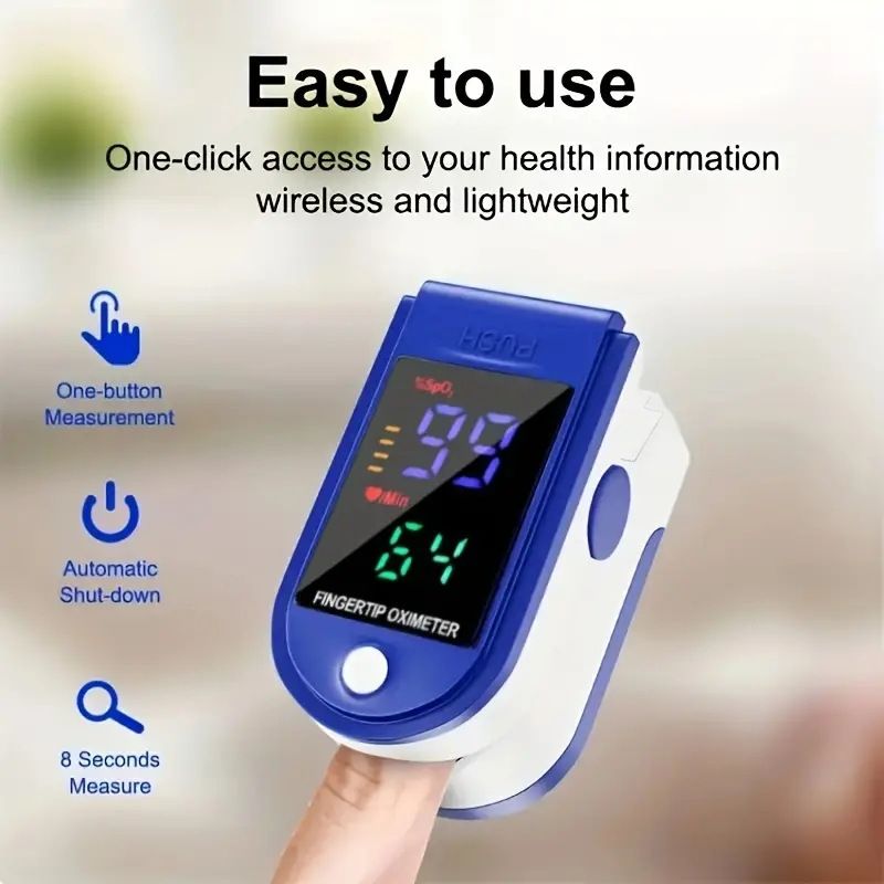 Household Medical Device Blood Oxygen Machine LED LCD Display LK87 Fingertip Pulse Oximeter For Heart Rate Measure