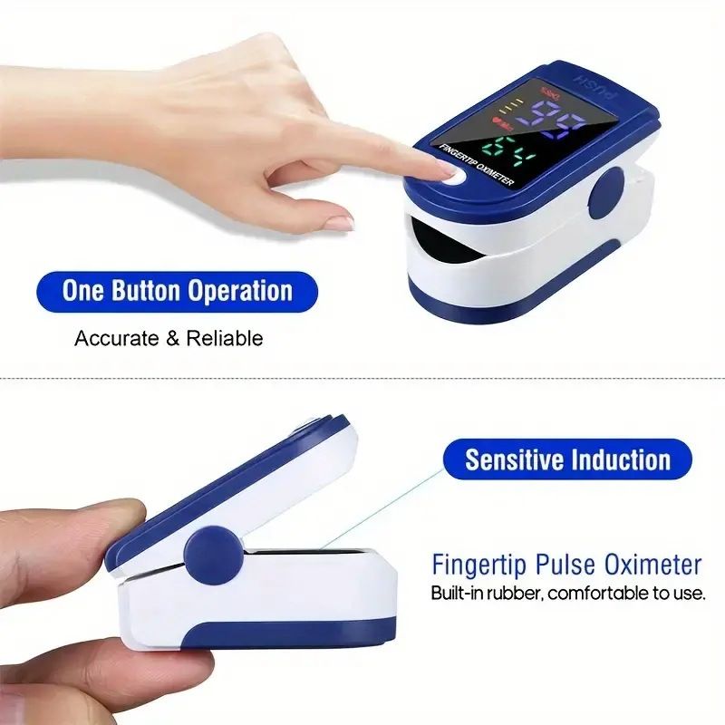Household Medical Device Blood Oxygen Machine LED LCD Display LK87 Fingertip Pulse Oximeter For Heart Rate Measure
