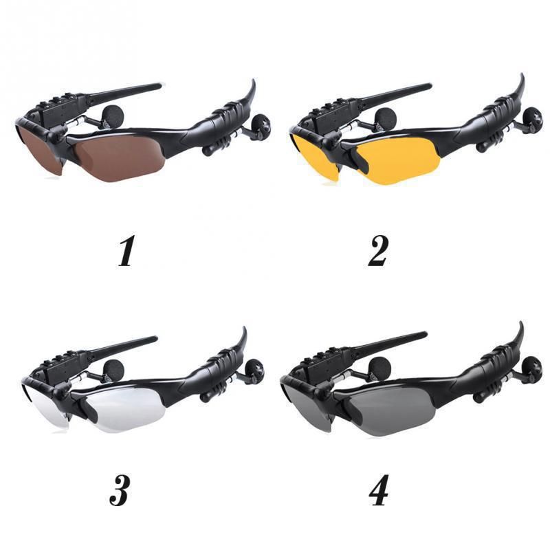 Stereo Wireless Earphones with Mic, Polarized Sunglasses for Driving Cycling Sports, Noise Reduction HeadphonesSun glasses