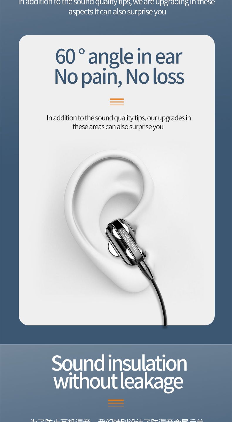 Type-C Wired Earphones 2025 New in-ear earphones  3.5mm Wired Stereo Earbuds gaming headphones with microphone