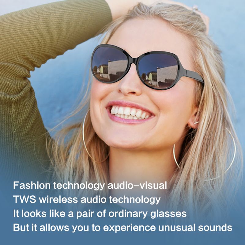 2025 New Smart Glasses Men Women bluetooth wireless sunglasses Touch wireless headphone smart sunglasses anti-glare TWS Anti-Blu-ray Stereo music player headset