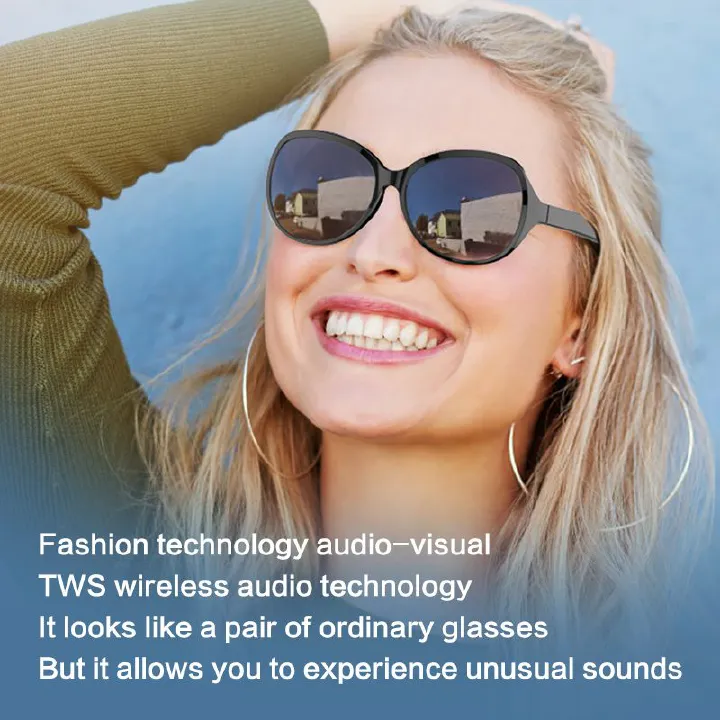 2025 New Smart Glasses Men Women bluetooth wireless sunglasses Touch wireless headphone smart sunglasses anti-glare TWS Anti-Blu-ray Stereo music player headset