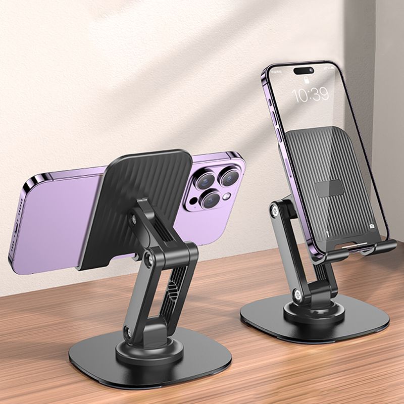 New dual-axis metal 360-degree rotating mobile phone stand desktop multi-function portable folding lifting adjustment