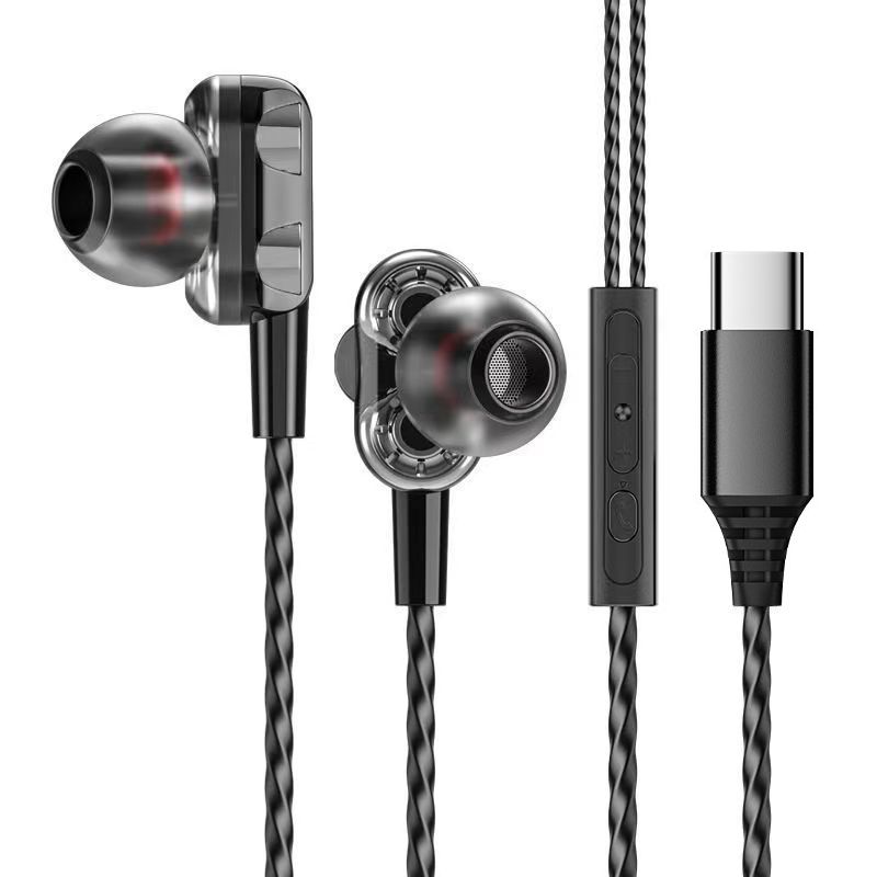 Type-C Wired Earphones 2025 New in-ear earphones  3.5mm Wired Stereo Earbuds gaming headphones with microphone