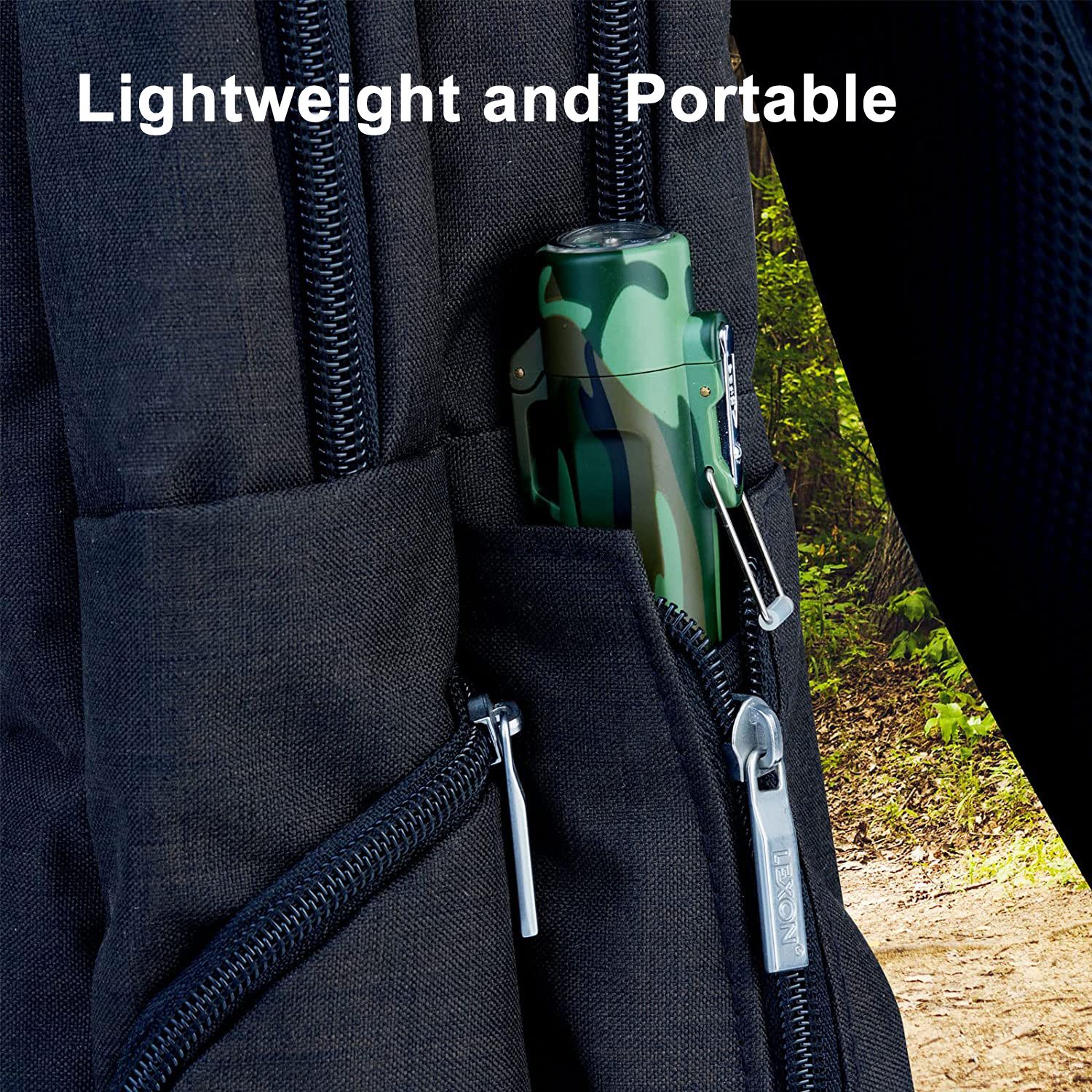 Waterproof and windproof double arc with compass flashing light for help signal outdoor flashlight lighter rechargeable USB igniter