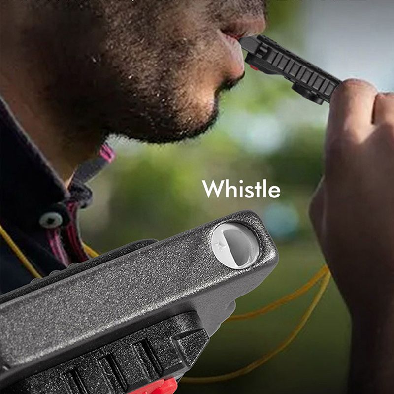 7-in-1 Multifunctional Keychain Work Light 【Flashlight, Cigarette Lighter, Bottle Opener, Screwdriver, Survival Whistle, Seatbelt Cutter, Strong Magnet】Portable Rechargeable COB LED Flashlight