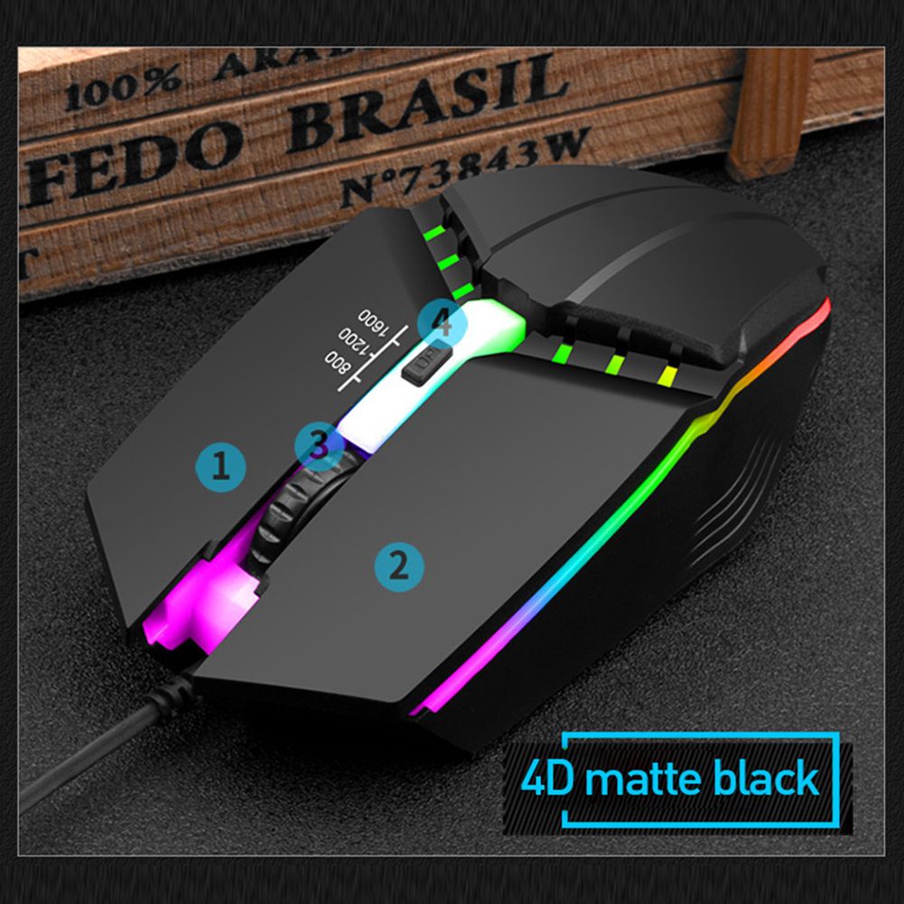 USB Wired Gaming Mouse Mice RGB Mouse Ergonomic Optical Mouse, Computer Mouse for Laptop, PC, Computer, Notebook,1600DPI,Gaming Mouse New Product Promotion: LED Optical Professional Gaming Mouse