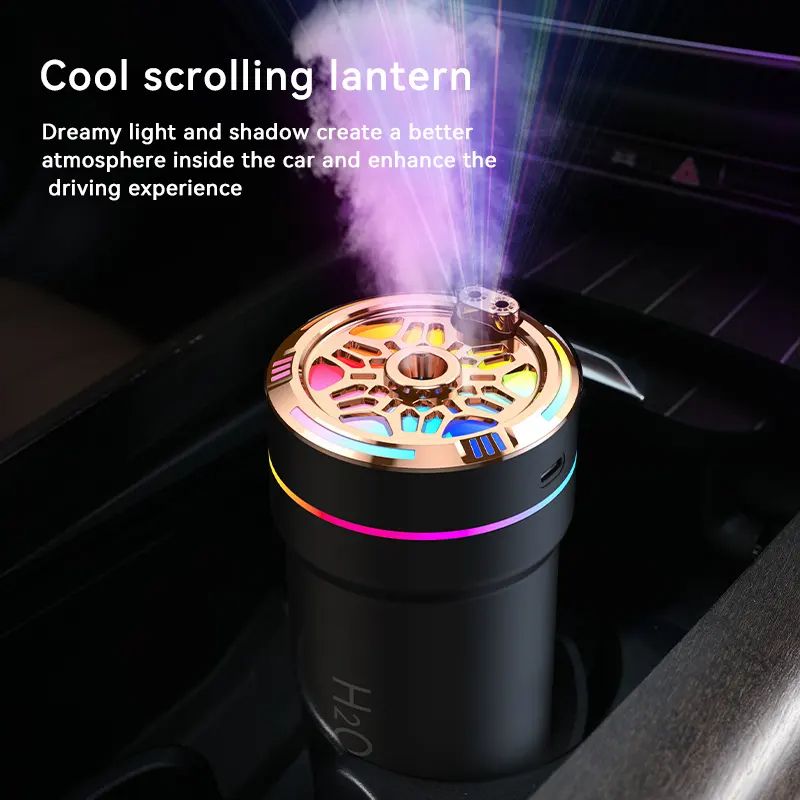 New Humidifier Mini USB Portable Desktop Bedroom Starry Sky Projector Lamp Car Humidifier