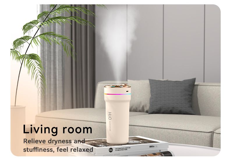 New Humidifier Mini USB Portable Desktop Bedroom Starry Sky Projector Lamp Car Humidifier