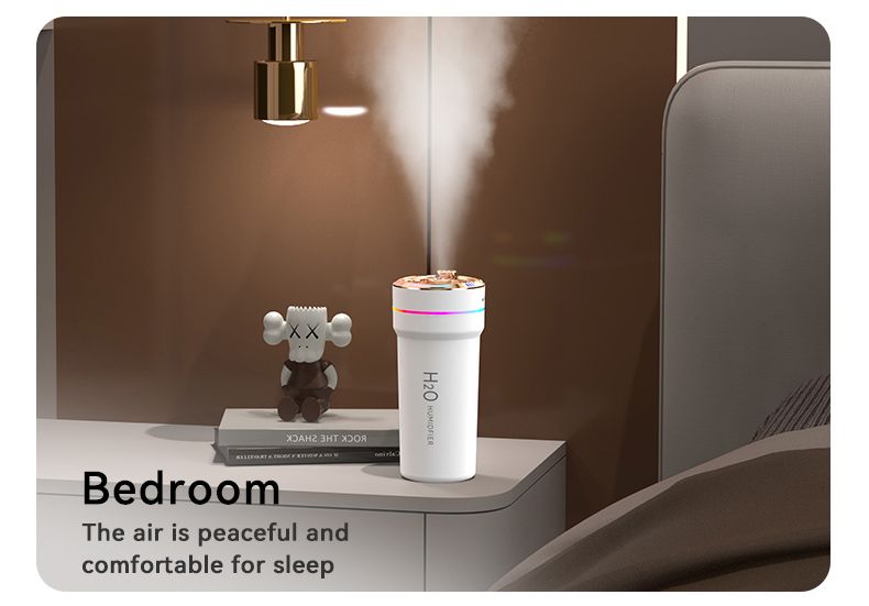 New Humidifier Mini USB Portable Desktop Bedroom Starry Sky Projector Lamp Car Humidifier