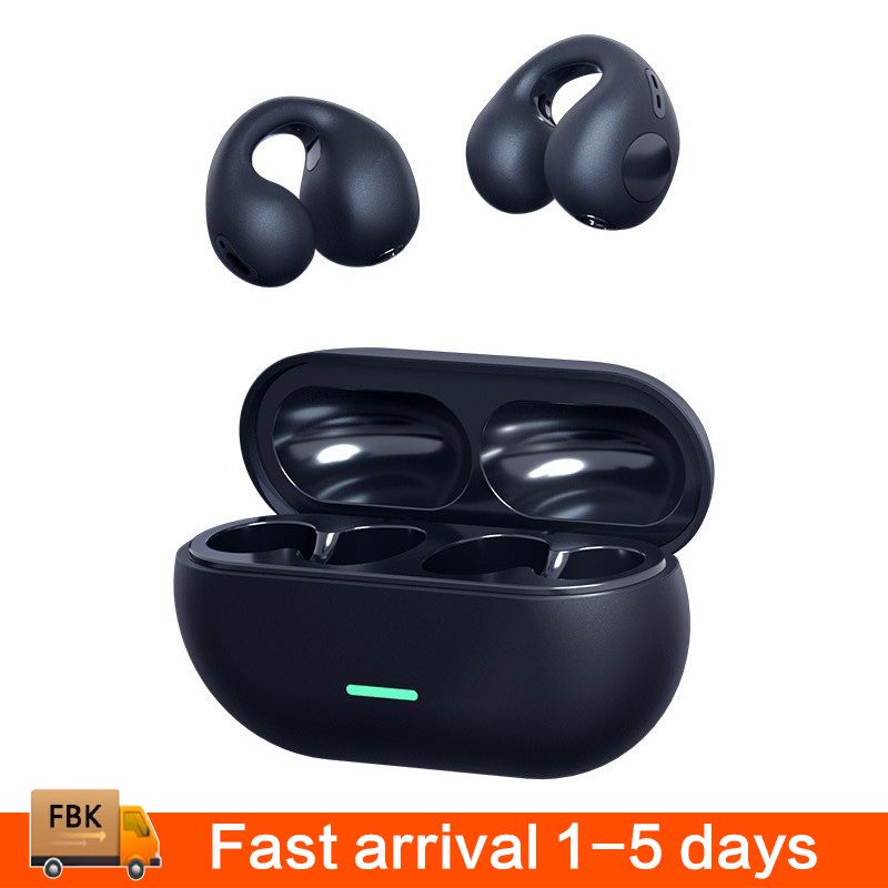 Bluetooth Earpods Running Wireless Earbuds Ear-Clip TWS HiFi True Wireless Stereos Earpods Sports Headset Bone Conduction With Power Bank For All Phone Bluetooth Earphones