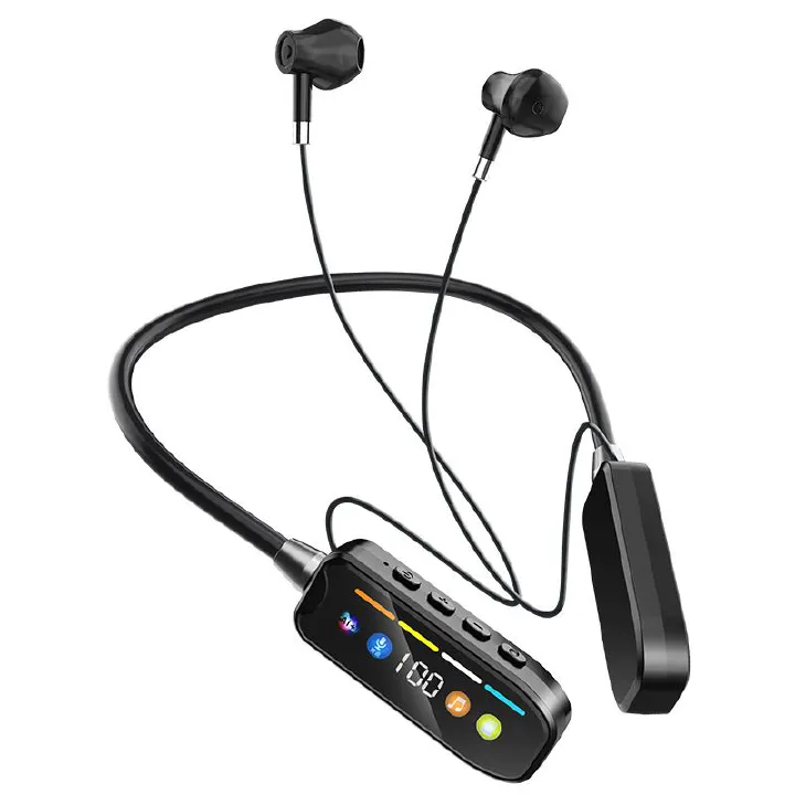 Sports Earphones Wireless Bluetooth Earphones Headphones Noise Reduction New digital neck hanging, ultra long battery life, standby, ear return monitoring, card insertion, noise reduction
