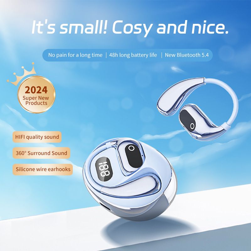 XG99 OWS air conduction earhook sports Bluetooth Earpods V5.4 binaural HD call true wireless sports earphones with lanyard