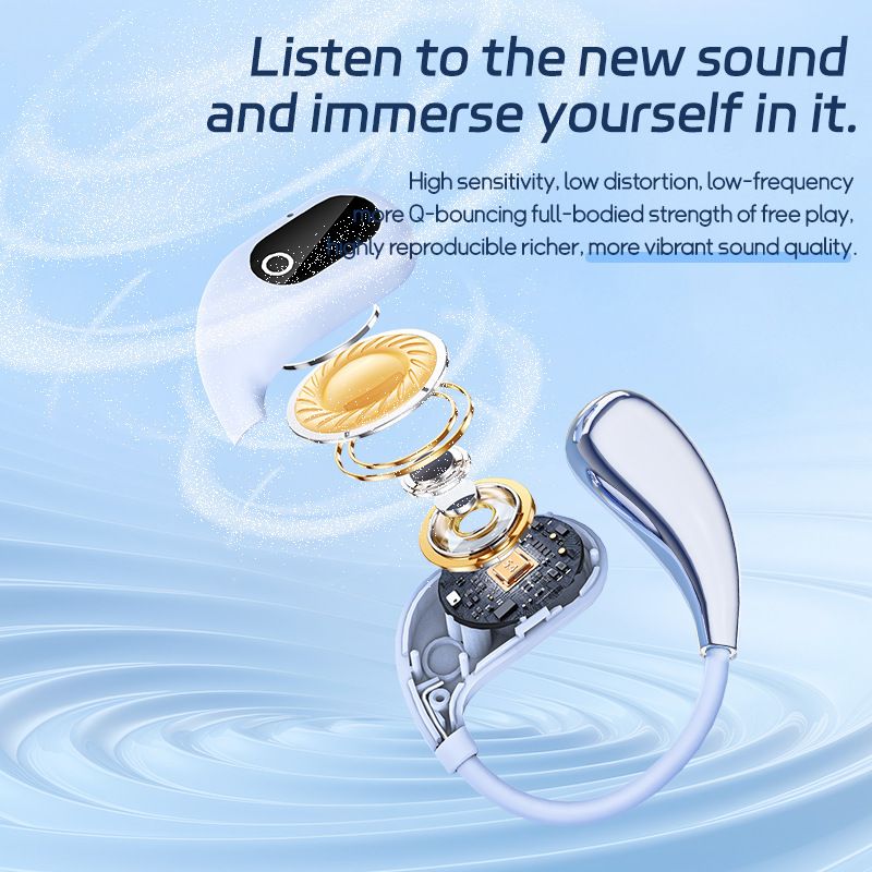 XG99 OWS air conduction earhook sports Bluetooth Earpods V5.4 binaural HD call true wireless sports earphones with lanyard